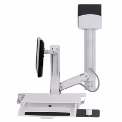 Ergotron SV Combo, Support multimédia, Blanc, PC, 14,5 kg, 50,8 cm (20"), -5 - 25°