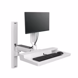 Ergotron 45-618-251, 68,6 cm (27"), 10,7 kg, 100 x 100 mm, Réglage de la hauteur, 17,5 kg, Blanc