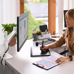 Ergotron NX Series NX MONITOR ARM WHITE 34" Noir, Blanc Bureau