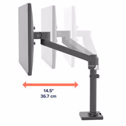Ergotron NX Series NX MONITOR ARM BLACK 34" Noir Bureau - Vue supplémentaire 5