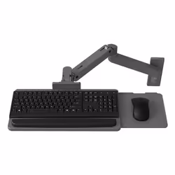 Ergotron LX Pro, Pince clavier/plateau souris, Gris, 2,3 kg, Mur, 0 - 90°, 0 - 330 mm