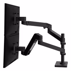 Ergotron LX Series 45-690-292, Pince, 20 kg, 68,6 cm (27"), 100 x 100 mm, Réglage de la hauteur, Noir