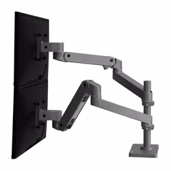 Ergotron LX Series 45-690-293, Pince, 20 kg, 68,6 cm (27"), 100 x 100 mm, Réglage de la hauteur, Gris foncé