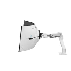 Ergotron HX Series HX ARM WITH VERY HEAVY DUTY PIVOT DESK support d'écran plat pour bureau 57" Blanc