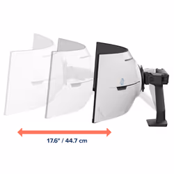 Ergotron HX Series HX ARM WITH VERY HEAVY DUTY PIVOT DESK support d'écran plat pour bureau 57" Noir - Vue supplémentaire 4