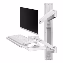 Ergotron LX Series 45-696-290, 10 kg, 86,4 cm (34"), 75 x 75 mm, 100 x 100 mm, Réglage de la hauteur, Blanc
