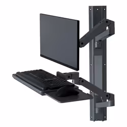 Ergotron LX Series 45-696-293, 10 kg, 86,4 cm (34"), 75 x 75 mm, 100 x 100 mm, Réglage de la hauteur, Gris foncé