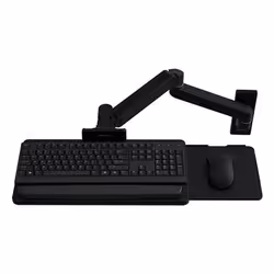 Ergotron LX Pro, Pince clavier/plateau souris, Noir, Aluminium, 2,3 kg, Mur, 0 - 330 mm
