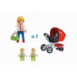 PLAYMOBIL CITY LIFE MAMAN AVEC JUMEAUX ET LANDAU 5573