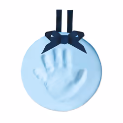 Pearhead Babyprints color keepsake, Moule de main/pied, Argile, Non toxique, Bleu, Facile à utiliser