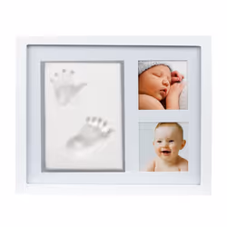 Pearhead 83014, Verre, Bois, Blanc, Multi cadre, Table, Mur, 8 x 8 cm, Rectangulaire