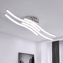 Spécifications du Produit: Les dimensions de cette lampe moderne sont L:53L:7H:13 cm, Matériau : aluminium et fer, Puissance  ...