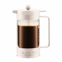Bodum Bean, 1 L, Transparent, Blanc, 8 tasses, Verre, Plastique, Verre, 170 mm