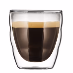 Bodum Pilatus, Transparent, Verre, Rond, 2 pièce(s), Claire, 80 ml