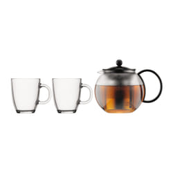 Bodum Assam Set Service à thé 1000 ml Noir, Transparent