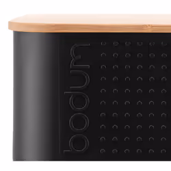 Bodum 11740-01 Boîte à pain Rectangulaire Noir Bambou, Plastique