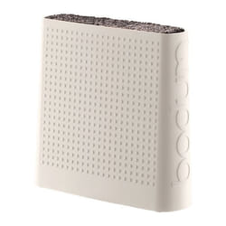 Bodum 11089-913S Bloc à couteaux incliné Plastique, Caoutchouc Blanc