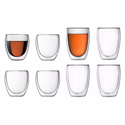 Bodum Pavina, Régler, 0,35 L, Transparent, Verre borosilicate, Café, 8 pièce(s)