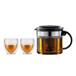 Bodum Bistro Service à thé 1000 ml Noir, Transparent