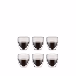 Bodum 11848-10SA-12, Régler, 0,25 L, Transparent, Plastique, Universel, 6 pièce(s)