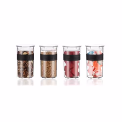 Bodum Presso pot Cylindre Plastique Noir, Transparent