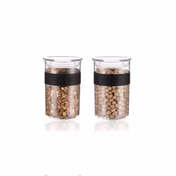 Bodum Presso pot Rond Plastique Noir, Transparent