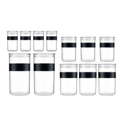 Bodum Presso pot Cylindre Plastique Noir, Transparent