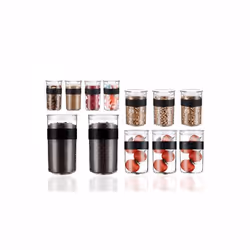 Bodum Presso pot Cylindre Plastique Noir, Transparent