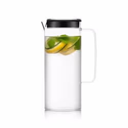 Bodum MELIOR, Carafe, 1,2 L, Transparent, Plastique, Caoutchouc, Silicone, 100 mm, 147 mm