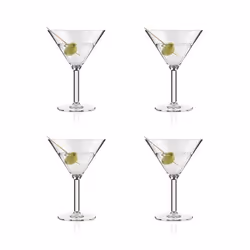 Bodum OKTETT, Verre à Martini, 180 ml, Plastique, Transparent, 4 pièce(s), 110 mm