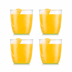 Bodum 4308-681SPC, Vert, Transparent, Plastique, 4 pièce(s), KVADRANT, 350 ml, 87 mm