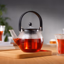 Bodum 12266-01 théière Théière simple 1000 ml Noir, Transparent - Vue supplémentaire 2