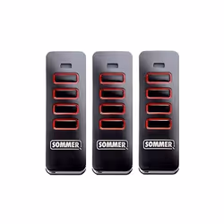 SOMMER - Lot de 3 émetteurs de porte de garage sans fil Pearl 4018 4018V000