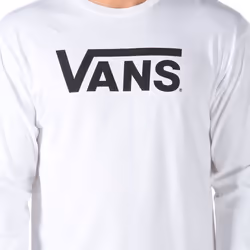 Vans K6HYB2 Tee-shirt Encolure torsadée Manches longues Coton