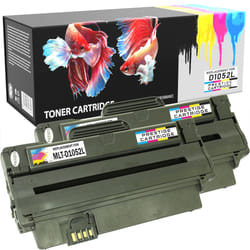 Prestige Cartridge Compatible D1052L Laser Toner Cartridges for Samsung ML-1910, ML-1911, ML-1915, ML-2525, ML-2525W, ML-2580N, SCX-4600, SCX-4600FN, SCX-4623F, SCX-4623FN, SCX-4623FW, SF-650, SF-650P - TWO BLACK