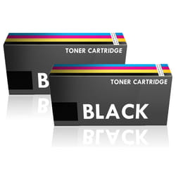 Prestige Cartridge Compatible CB436A Laser Toner Cartridges for HP LaserJet M1120 MFP, M1120n MFP, M1520, M1522 MFP, M1522n MFP, M1522nf MFP, P1505, P1505n, P1506 - TWO BLACK