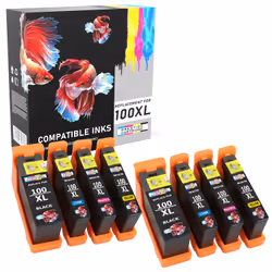 Prestige Cartridge Compatible 100XL Ink Cartridges for Lexmark Impact S300, S301, S302, S305, S308, Interact S601, S602, S605 ...