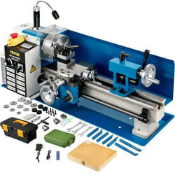 Tour à Métaux de Précision VEVOR 550W - Tour à Bois 180x350mm - Vitesse Variable