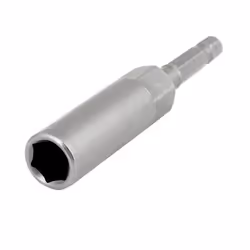 SOURCING MAP Embout de pilote hexagonal pour tournevis 10mm Douille 80mm Longueur 1/4 Tige hexagonale Gris
