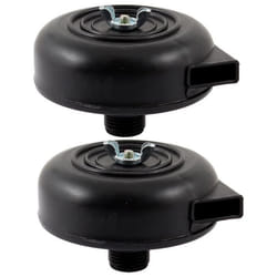 SOURCING MAP 2Pcs couvercles 20mm filtre d᾽échappement silence pour compresseur à air Noir