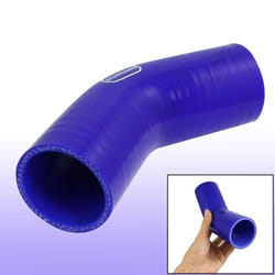 Coude 45° - Non spécifié - Silicone - 51 mm - Bleu - Renforcé 3 plis