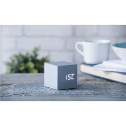 Gingko Design Cube Click Clock Réveil numérique Aluminium - Vue supplémentaire 5