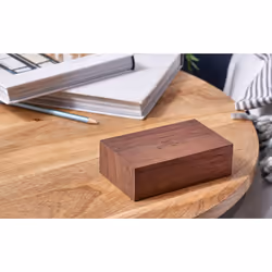 Gingko Design Flip Click Clock Réveil numérique Noyer