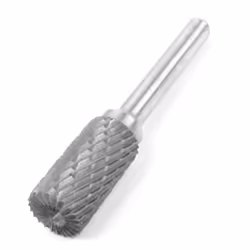 SOURCING MAP Fraise Rotative Lime Mèche de coupe rotative en carbure de tungstène à cylindre à double coupe 12mm x 23mm