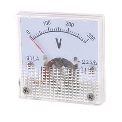 Voltmètre SOURCING MAP 1Pcs AC 300 V 91L4 Voltmètre analogique à face carrée Électricité