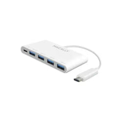 Macally UC3HUB4C hub & concentrateur USB 3.2 Gen 1 (3.1 Gen 1) Type-C 5000 Mbit/s Blanc