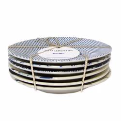 Royal Doulton BCRP-9465 assiette Assiette à apéritif Rond Porcelaine Bleu, Blanc