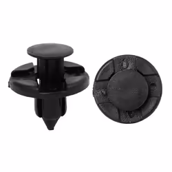 sourcingmap 50 X 8Mm Hole Plastic Rivets Fastener Push Clips Black For Car Auto Fender