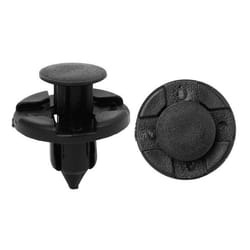 sourcingmap 50 X 8Mm Hole Plastic Rivets Fastener Push Clips Black For Car Auto Fender