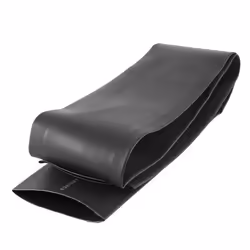 SOURCING MAP Tube thermortractable Gaine 1m Longueur 50mm Diamtre 82mm Largeur plat Noir